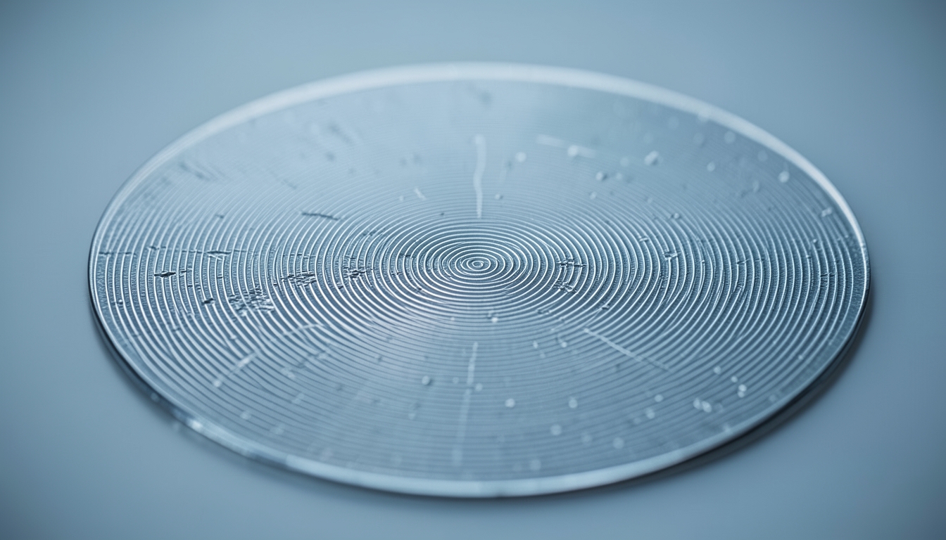 Illustration of a silicon wafer surface texture